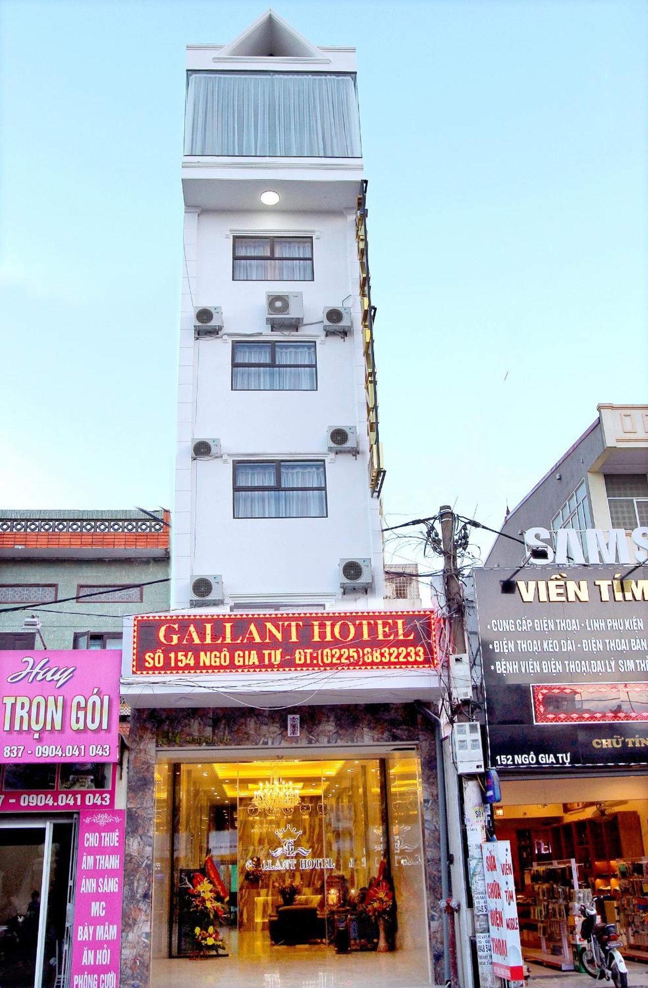 Gallant Hotel - 154 Ngo Gia Tu Hai Phong Exterior foto